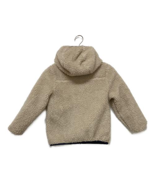 Patagonia（パタゴニア）Patagonia (パタゴニア) キッズ・リバーシブル・レディ・フレディ・フーディ ネイビー×ベージュ サイズ:XSの古着・服飾アイテム