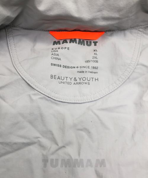 MAMMUT（マムート）MAMMUT (マムート) BEAUTY&YOUTH (ビューティーアンドユース) ナイロンジャケット グレー サイズ:SIZE XLの古着・服飾アイテム