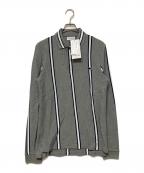 LACOSTEラコステ）の古着「ポロシャツ」｜グレー×ホワイト