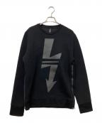 NEIL BARRETTニールバレット）の古着「クルーネックスウェット」｜ブラック