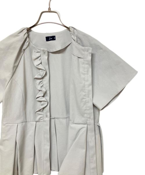 Sono（ソーノ）Sono (ソーノ) 半袖ブラウス グレー サイズ:SIZE 1 未使用品の古着・服飾アイテム