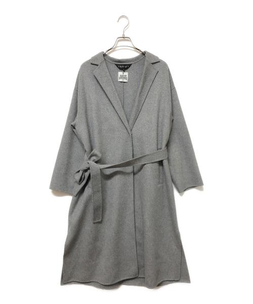 INDIVI（インディヴィ）INDIVI (インディヴィ) ハミルトンウールリバーテーラーコート グレー サイズ:13号の古着・服飾アイテム