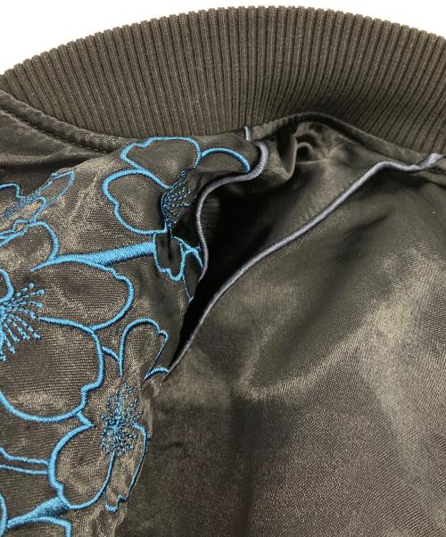 ITADAKI（イタダキ）itadaki (イタダキ) ブルゾン ブラック×ブルー サイズ:Lの古着・服飾アイテム