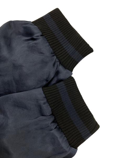 ITADAKI（イタダキ）itadaki (イタダキ) ブルゾン ブラック×ブルー サイズ:Lの古着・服飾アイテム