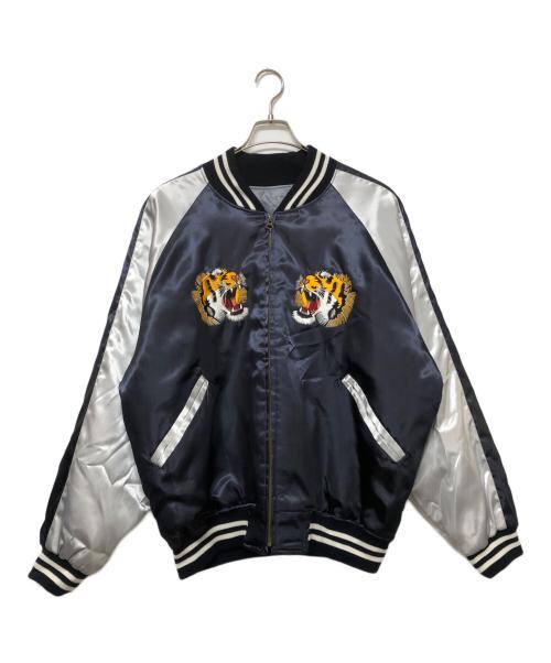 Prince Co（プリンス商会）Prince Co (プリンス商会) スカジャン ネイビー×シルバー サイズ:不明の古着・服飾アイテム