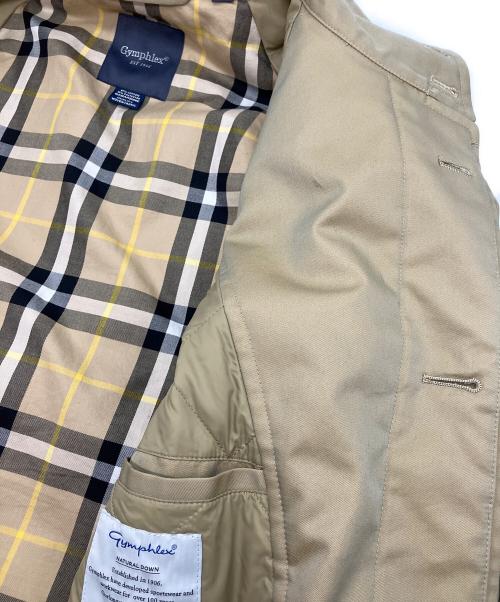 Gymphlex（ジムフレックス）Gymphlex (ジムフレックス) ダウンコート ベージュ サイズ:Lの古着・服飾アイテム