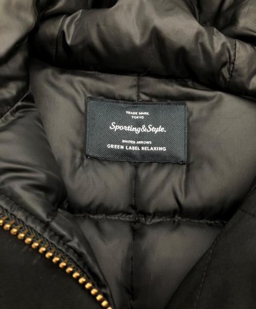 green label relaxing（グリーンレーベルリラクシング）green label relaxing (グリーンレーベルリラクシング) ダウンコート ブラック サイズ:SIZE 38の古着・服飾アイテム