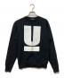 UNDERCOVER（アンダーカバー）の古着「クルーネックスウェット」｜ブラック×ホワイト