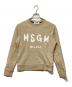 MSGM（エムエスジーエム）の古着「クルーネックスウェット」｜ベージュ