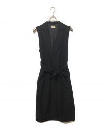 UNITED ARROWS TOKYO（ユナイテッドアローズトウキョウ）の古着「テーラードカラーロングベスト」｜ブラック