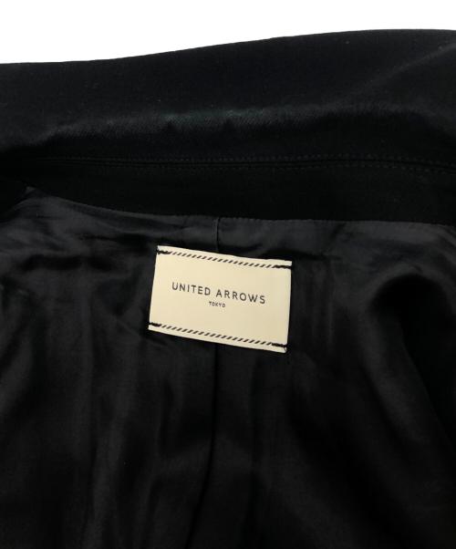 UNITED ARROWS TOKYO（ユナイテッドアローズトウキョウ）UNITED ARROWS TOKYO (ユナイテッドアローズトウキョウ) テーラードカラーロングベスト ブラック サイズ:Freeの古着・服飾アイテム