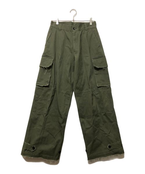 soerte（ソエルテ）soerte (ソエルテ) M47 Wide straight military pants カーキ サイズ:3の古着・服飾アイテム