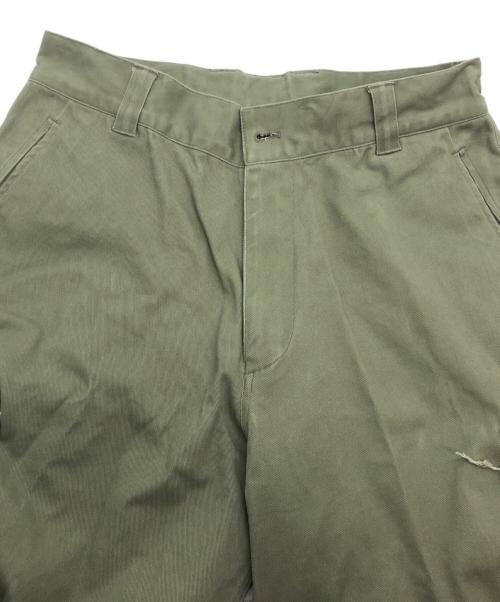 soerte（ソエルテ）soerte (ソエルテ) M47 Wide straight military pants カーキ サイズ:3の古着・服飾アイテム