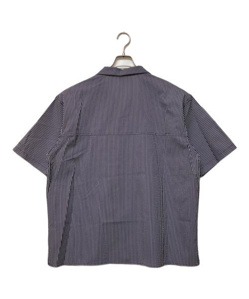 Columbia（コロンビア）Columbia (コロンビア) 半袖シャツ ブラック×ホワイト サイズ:Lの古着・服飾アイテム