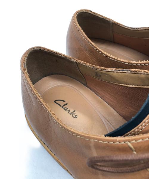 CLARKS（クラークス）CLARKS (クラークス) プレーントゥシューズ ブラウン サイズ:SIZE 26.5cmの古着・服飾アイテム