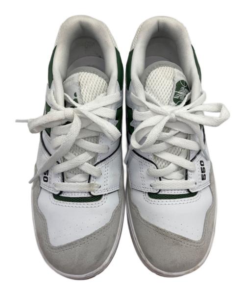 NEW BALANCE（ニューバランス）NEW BALANCE (ニューバランス) スニーカー ホワイト×グリーン サイズ:24の古着・服飾アイテム