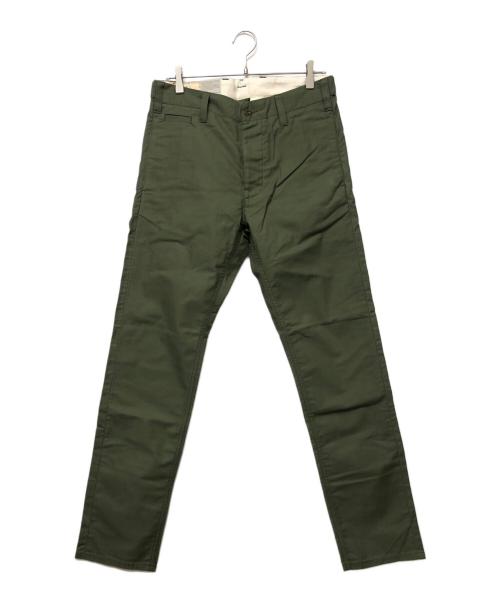 NUDIE JEANS（ヌーディー・ジーンズ）NUDIE JEANS (ヌーディー・ジーンズ) テーパードパンツ カーキ サイズ:SIZE 76cm (W30)の古着・服飾アイテム
