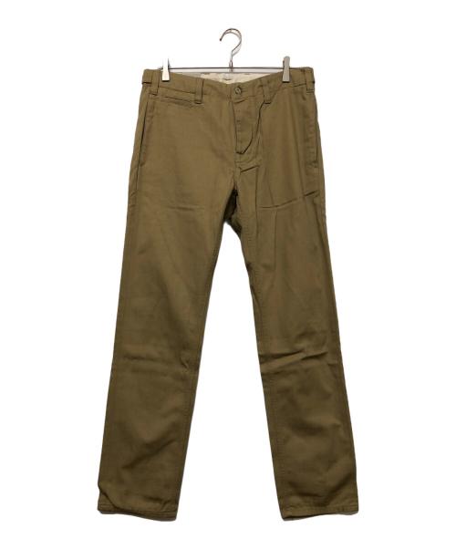 NUDIE JEANS（ヌーディー・ジーンズ）NUDIE JEANS (ヌーディー・ジーンズ) テーパードパンツ ベージュ サイズ: 76cm (W30)の古着・服飾アイテム