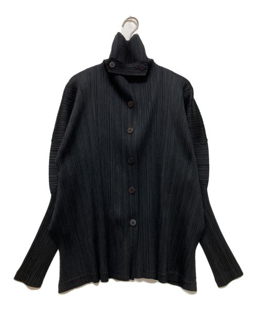 PLEATS PLEASE（プリーツプリーズ）PLEATS PLEASE (プリーツプリーズ) プリーツジャケット ブラック サイズ:3の古着・服飾アイテム