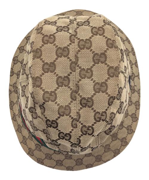 GUCCI（グッチ）GUCCI (グッチ) GGキャンバス　バケットハット ベージュの古着・服飾アイテム