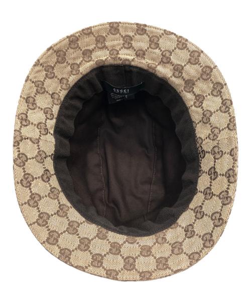 GUCCI（グッチ）GUCCI (グッチ) GGキャンバス　バケットハット ベージュの古着・服飾アイテム