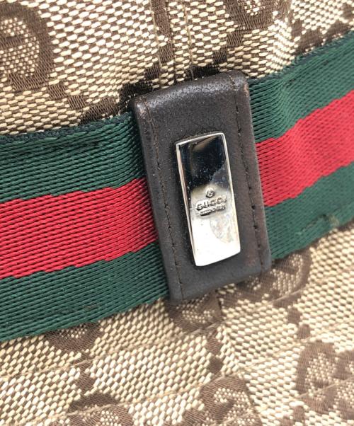 GUCCI（グッチ）GUCCI (グッチ) GGキャンバス　バケットハット ベージュの古着・服飾アイテム