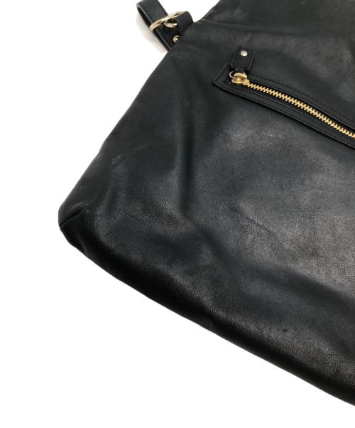 ANYA HINDMARCH（アニヤ・ハインドマーチ）ANYA HINDMARCH (アニヤ・ハインドマーチ) ショルダーバッグ ブラックの古着・服飾アイテム