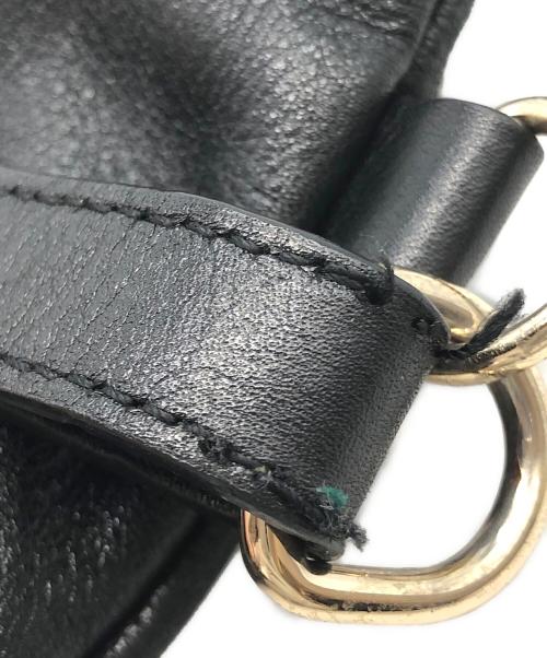 ANYA HINDMARCH（アニヤ・ハインドマーチ）ANYA HINDMARCH (アニヤ・ハインドマーチ) ショルダーバッグ ブラックの古着・服飾アイテム