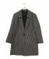 HIROKO KOSHINO（ヒロコ コシノ）の古着「チェスターコート」｜ブラック×ホワイト