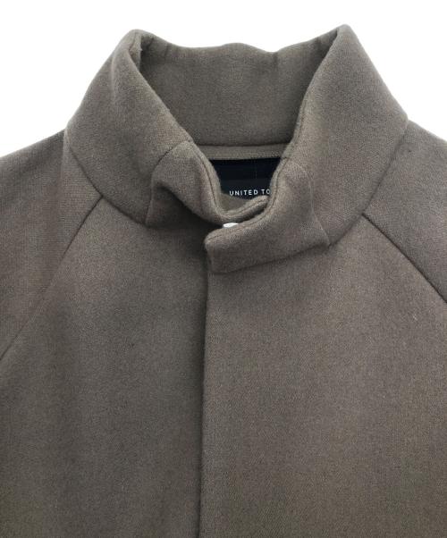 UNITED TOKYO（ユナイテッドトーキョー）UNITED TOKYO (ユナイテッドトーキョー) ボンディングメルトンスタンドカラーコート ブラウン サイズ:SIZE3の古着・服飾アイテム