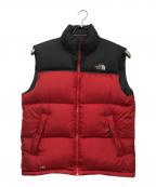 THE NORTH FACEザ ノース フェイス）の古着「ダウンベスト」｜レッド×ブラック