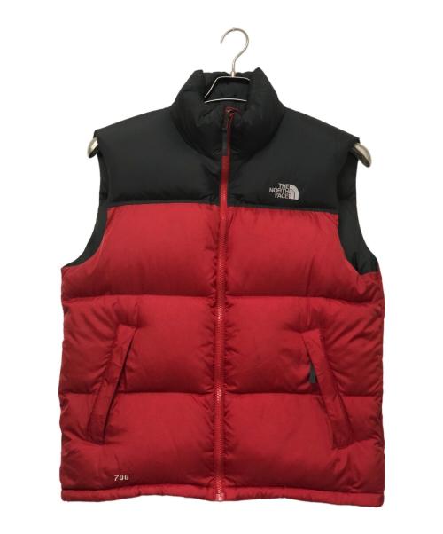 THE NORTH FACE（ザ ノース フェイス）THE NORTH FACE (ザ ノース フェイス) ダウンベスト レッド×ブラック サイズ:SIZE Mの古着・服飾アイテム