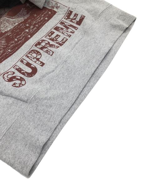 SUPREME（シュプリーム）Supreme (シュプリーム) Doves Hooded Sweatshirt　プルオーバーパーカー グレー×ブラウン サイズ:SIZE Sの古着・服飾アイテム