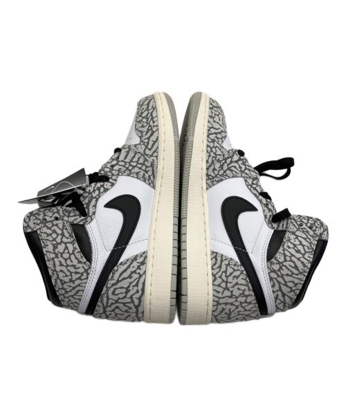 NIKE（ナイキ）NIKE (ナイキ) AIR JORDAN 1 RETRO HIGH OG GS　スニーカー グレー×ホワイト サイズ:SIZE 22.5cmの古着・服飾アイテム