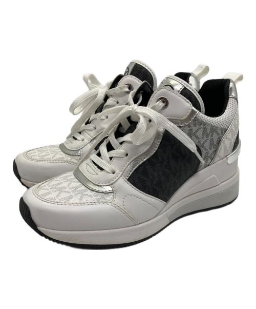 MICHAEL KORS（マイケル・コース）MICHAEL KORS (マイケル・コース) ハイカットスニーカー グレー×ホワイト サイズ:SIZE 24.5cmの古着・服飾アイテム