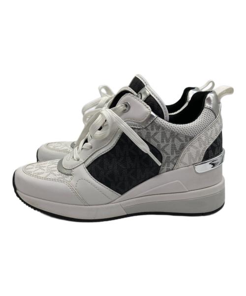 MICHAEL KORS（マイケル・コース）MICHAEL KORS (マイケル・コース) ハイカットスニーカー グレー×ホワイト サイズ:SIZE 24.5cmの古着・服飾アイテム