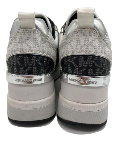 MICHAEL KORS（マイケル・コース）MICHAEL KORS (マイケル・コース) ハイカットスニーカー グレー×ホワイト サイズ:SIZE 24.5cmの古着・服飾アイテム