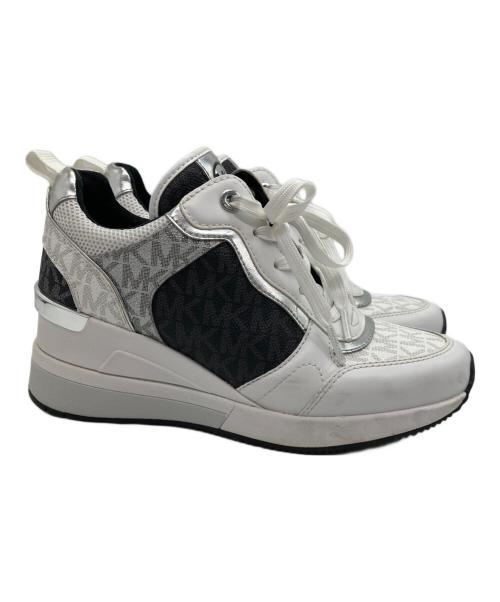 MICHAEL KORS（マイケル・コース）MICHAEL KORS (マイケル・コース) ハイカットスニーカー グレー×ホワイト サイズ:SIZE 24.5cmの古着・服飾アイテム