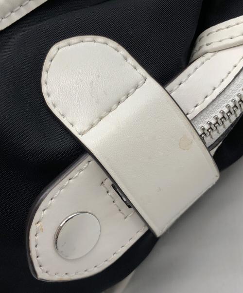 MICHAEL KORS（マイケル・コース）MICHAEL KORS (マイケル・コース) 2WAYバッグ ブラック×ホワイトの古着・服飾アイテム