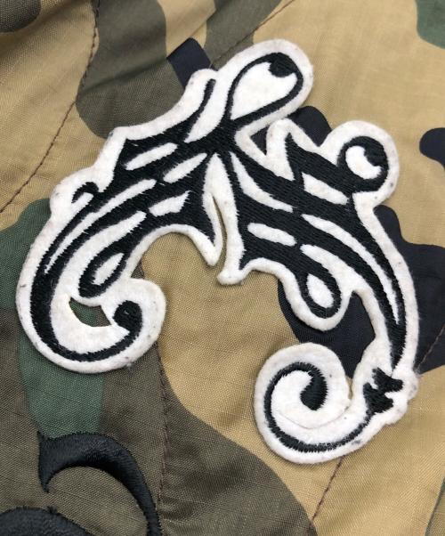 AVIREX（アヴィレックス）AVIREX (アヴィレックス) 中綿フライトジャケット グリーン×ブラウン サイズ:SIZE Mの古着・服飾アイテム