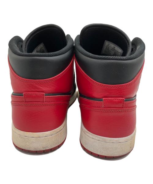 NIKE（ナイキ）NIKE (ナイキ) Air Jordan 1 Mid　ハイカットスニーカー レッド×ブラック サイズ:SIZE 30cmの古着・服飾アイテム