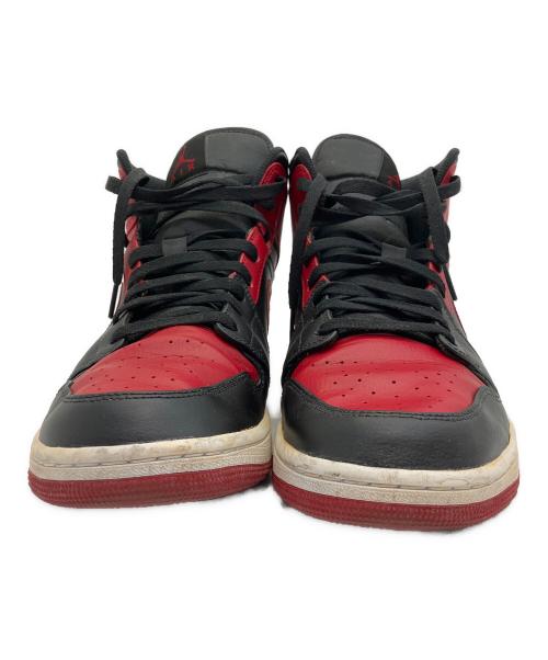 NIKE（ナイキ）NIKE (ナイキ) Air Jordan 1 Mid　ハイカットスニーカー レッド×ブラック サイズ:SIZE 30cmの古着・服飾アイテム