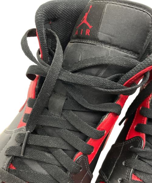NIKE（ナイキ）NIKE (ナイキ) Air Jordan 1 Mid　ハイカットスニーカー レッド×ブラック サイズ:SIZE 30cmの古着・服飾アイテム