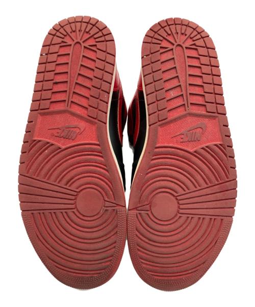 NIKE（ナイキ）NIKE (ナイキ) Air Jordan 1 Mid　ハイカットスニーカー レッド×ブラック サイズ:SIZE 30cmの古着・服飾アイテム