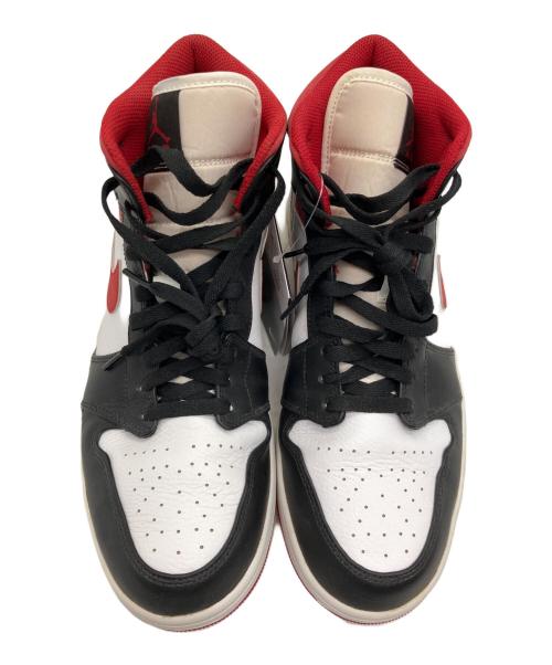 NIKE（ナイキ）NIKE (ナイキ) Air Jordan 1 Mid　ハイカットスニーカー ブラック×ホワイト サイズ:SIZE 30cmの古着・服飾アイテム