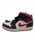 NIKE (ナイキ) Air Jordan 1 Mid　ハイカットスニーカー ブラック×ホワイト サイズ:SIZE 30cm：7000円