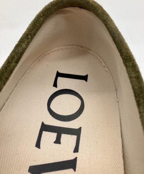 LOEWE（ロエベ）LOEWE (ロエベ) スリッポン カーキ×ホワイト サイズ:43の古着・服飾アイテム