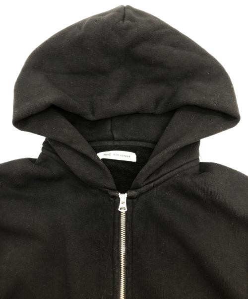 RHC Ron Herman（アールエイチシー ロンハーマン）RHC Ron Herman (アールエイチシー ロンハーマン) Basic Sweat Zip Hoodie　ジップパーカー ブラック サイズ:SIZE Lの古着・服飾アイテム