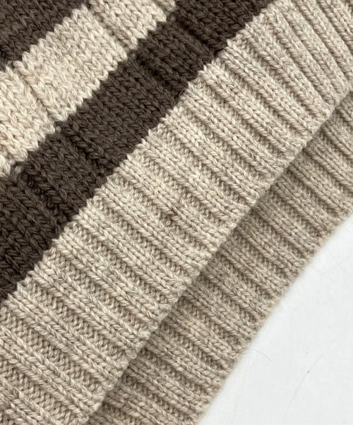 oldderby Knitwear（オールドダービーニットウェア）oldderby Knitwear (オールドダービーニットウェア) ニットベスト ベージュ サイズ:Freeの古着・服飾アイテム