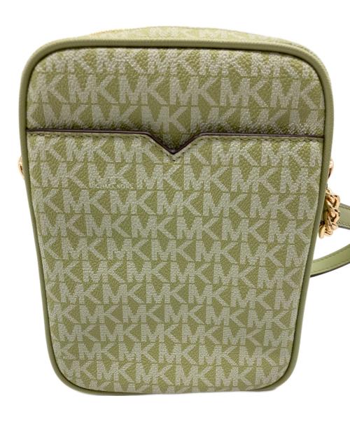 MICHAEL KORS（マイケル・コース）MICHAEL KORS (マイケル・コース) ショルダーバッグ グリーン×ホワイトの古着・服飾アイテム